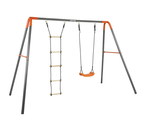 Гойдалка KETTLER SWING COMBI з драбинкою, сіро-помаранчевра