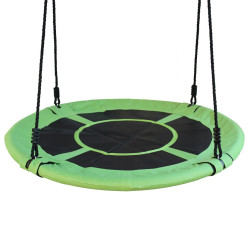 Гойдалка-гніздо MASTER Fun Ring 80 см - зелено-чорна