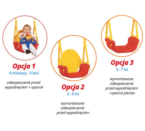 Гойдалка Eduplay 3-в-1 Do Re Mi з брязкальцем, 130 х 162 см - різнокольорова