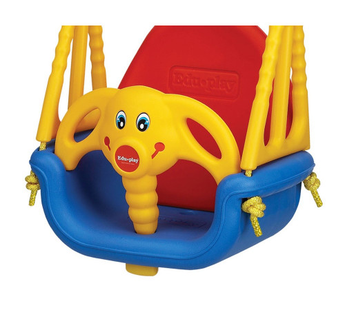 Гойдалка Eduplay 3-в-1 Jumbo "Слоник" 130 х 162 см - різнокольорова