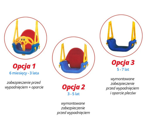 Гойдалка Eduplay 3-в-1 Jumbo "Слоник" 130 х 162 см - різнокольорова