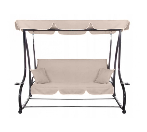 Гойдалка садова Bonro Garden BW-002 3 -місна бежева