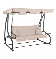 Гойдалка садова Bonro Garden BW-002 3 -місна бежева