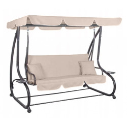 Гойдалка садова Bonro Garden BW-002 3 -місна бежева