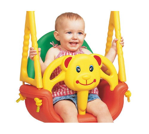 Гойдалка-сидіння «Ведмедик» 3-в-1 Edu-Toys, 130 х 162 см - різнокольорова Гойдалка-сидіння «Ведмедик» 3-в-1 Edu-Toys, 130 х 162 см - різнокольорова