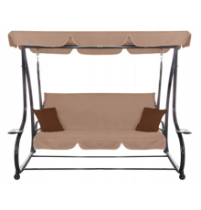 Гойдалка садова Bonro Garden BW-002 3 місна коричнева 