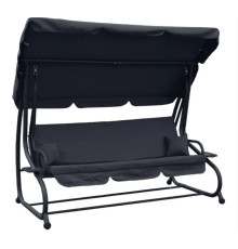 Гойдалка садова Bonro Garden BW-002 3 місна темно-сіра 