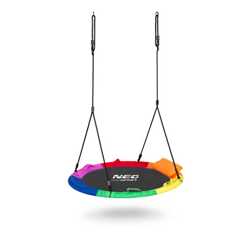 Гойдалка Neo-Sport Лелече гніздо Swingo XXL 110 см - різнокольорова Гойдалка Neo-Sport Лелече гніздо Swingo XXL 110 см - різнокольорова