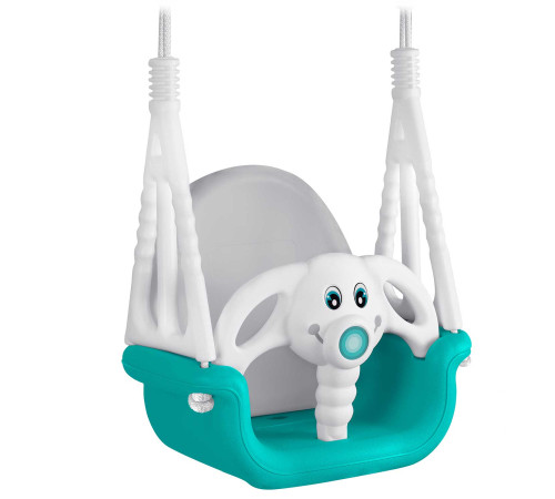 Гойдалка 3-в-1 Слоник Ricokids, 130 х 162 см - бірюзово-біла