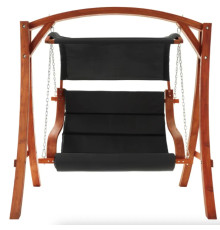 Гойдалка садова Di Volio Pergia 2 місна, чорно-коричнева