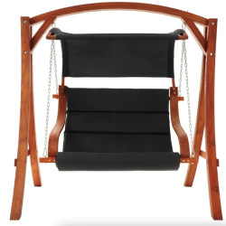 Садова гойдалка Di Volio Pergia 2 місна, чорно-коричнева