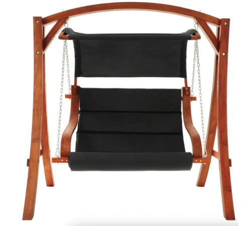 Садова гойдалка Di Volio Pergia 2 місна, чорно-коричнева