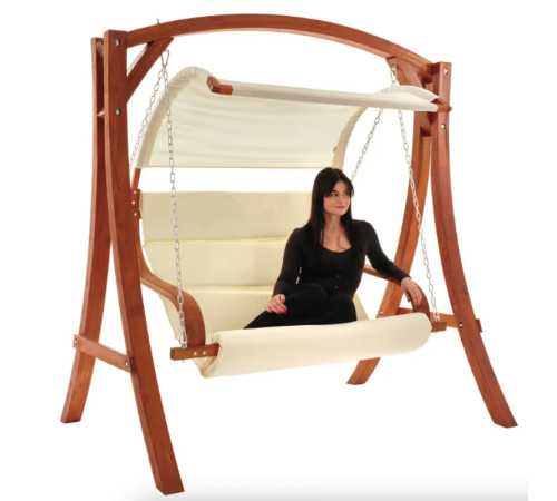 Садова гойдалка Di Volio Pergia 2 місна, бежева