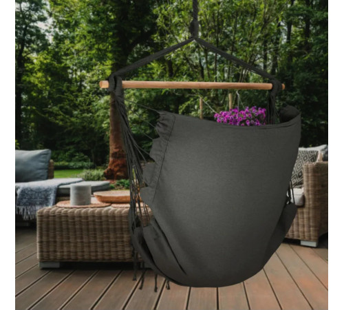 Гамак-крісло Outtec Boho Sois XXL, графітове Гамак-крісло Outtec Boho Sois XXL, графітове