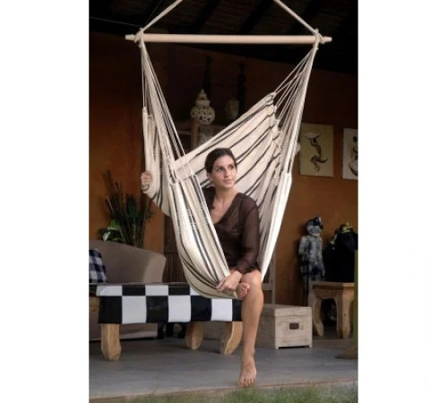 Гамак-крісло одномісне Amazonas Brasil Cappuccino 160 х 130 см - бежеве Гамак-крісло одномісне Amazonas Brasil Cappuccino 160 х 130 см - бежеве