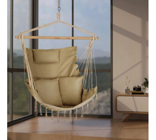 Гамак-крісло Outtec Boho Sois XXL, бежевий Гамак-крісло Outtec Boho Sois XXL, бежевий