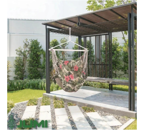 Гамак одномісний Jumi Garden 265 х 80 см - різнокольоровий + чохол