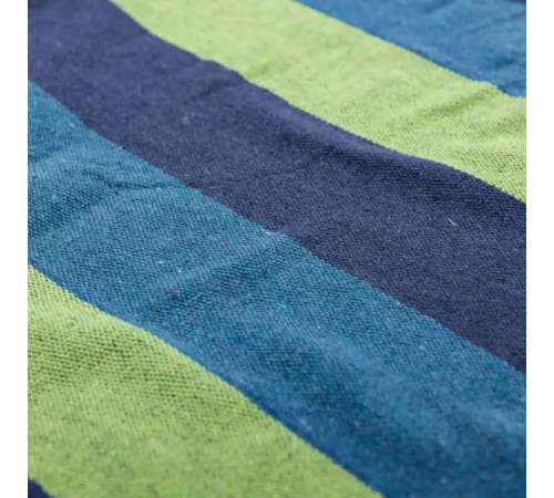 Гамак одномісний з планкою SJ-0010-2BL, 174 х 80 см - синьо-зелений