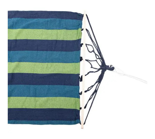 Гамак одномісний з планкою SJ-0010-2BL, 174 х 80 см - синьо-зелений