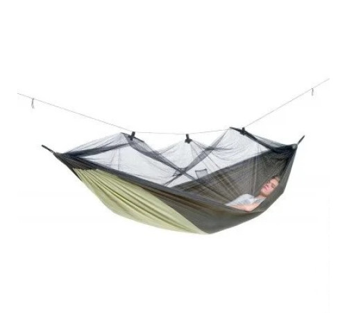 Гамак одномісний Amazonas Moskito-Traveller THERMO XXL 305 х 160 см - зелений
