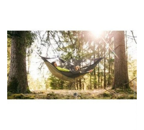 Гамак одномісний Amazonas Moskito-Traveller THERMO XXL 305 х 160 см - зелений