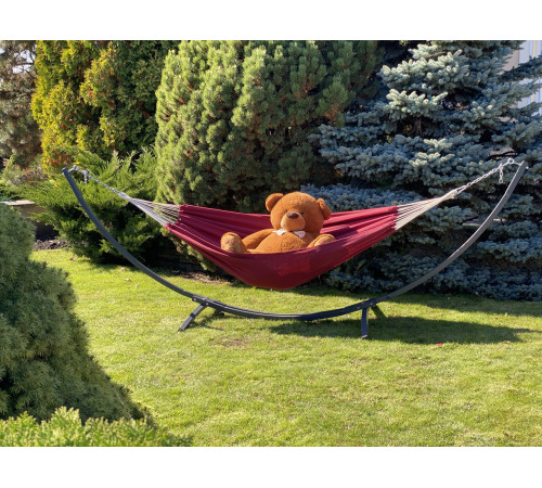 Гамак одномісний WCG WISH XL 200 х 100 см - бордовий