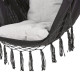 Крісло - гамак підвісний одномісний Outtec Boho XXL - чорний