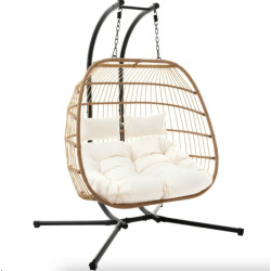 Крісло-гойдалка підвісне DiVolio Rona, бежеве