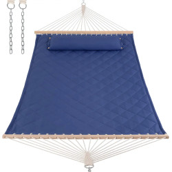 Гамак двомісний з планками WCG SOFT XXL 200 x 140 см - синій