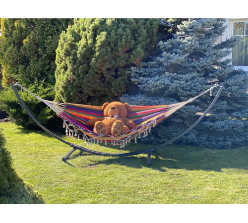 Гамак одномісний WCG BALI XL 200 х 100 см - різнокольоровий