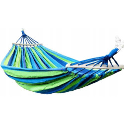 Гамак двомісний з планкою Prime Sport Travels XXL 200 х 150 см - зелено-синій