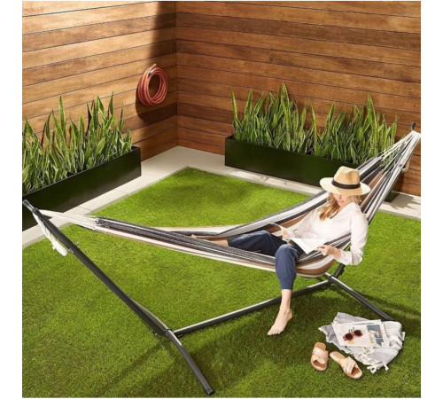 Гамак двомісний з каркасом Bonro B-090 різнокольоровий