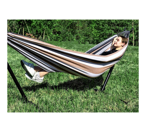 Гамак двомісний з каркасом Bonro B-090 різнокольоровий