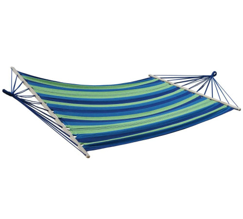 Гамак одномісний з планкою WCG RIO XL 200 х 100 см - зелено-синій