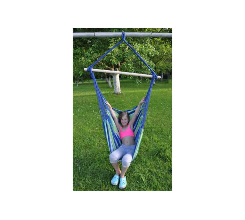 Гамак одномісний WORKER C2 Bench, 120 х 150 см - зелено-синій