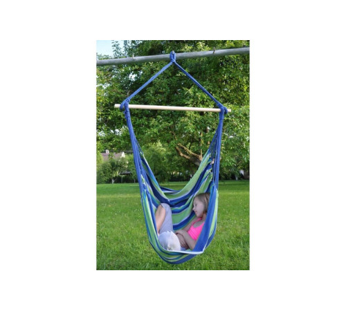 Гамак одномісний WORKER C2 Bench, 120 х 150 см - зелено-синій