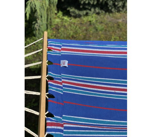 Гамак одномісний з планкою WCG RIO XL 200 х 100 см - синій