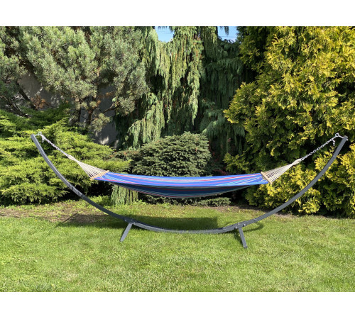 Гамак одномісний з планкою WCG RIO XL 200 х 100 см - синій
