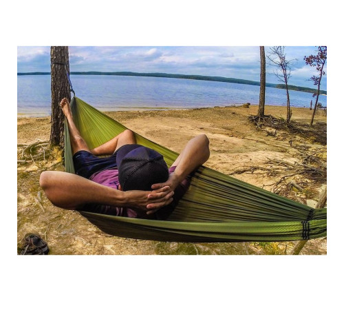 Гамак одномісний ENO Sub6 270 х 120 см - зелений