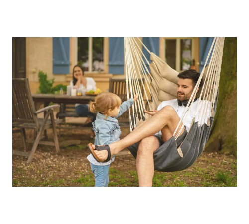 Гамак-крісло підвісне Amazonas California, 170 х 70 см - сіро-бежевий