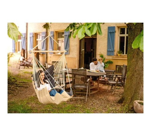 Гамак-крісло підвісне Amazonas California, 170 х 70 см - сіро-бежевий
