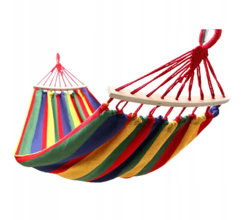 Гамак одномісний з планкою WCG SUMMER XL 200 х 100 см - різнокольоровий