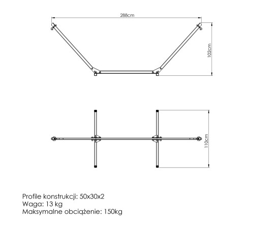 Стійка для гамака Marbo Sport MO-010