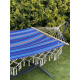 Гамак одномісний WCG BALI XL з планкою і каркасом 200 х 100 см - синій