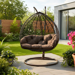 Крісло‑кокон підвісне GreenGard Венге 112-2, коричневе