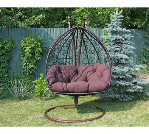 Крісло‑кокон підвісне GreenGard Венге, коричневе