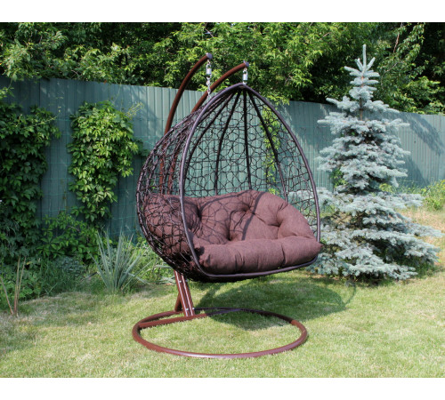 Крісло‑кокон підвісне GreenGard Венге, коричневе