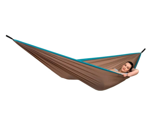 Гамак двомісний Amazonas Silk Traveller XL, 295 х 150 см - коричневий Гамак двомісний Amazonas Silk Traveller XL, 295 х 150 см - коричневий