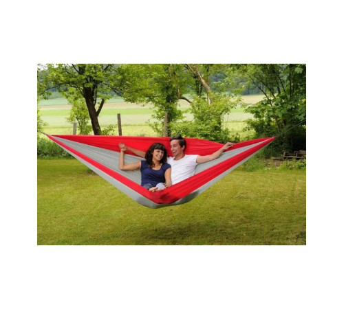 Гамак двомісний Amazonas Silk Traveller XXL, 320 х 230 см - біло-червоний Гамак двомісний Amazonas Silk Traveller XXL, 320 х 230 см - біло-червоний