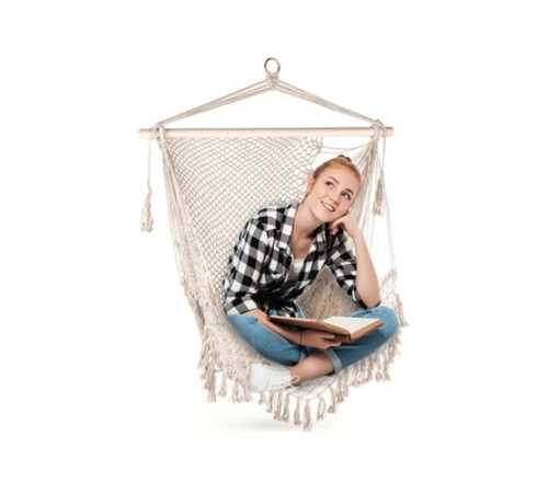 Крісло-гамак Outtec Boho підвісне, бежевий